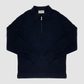 Cotton Viscose Half-Zip Polo