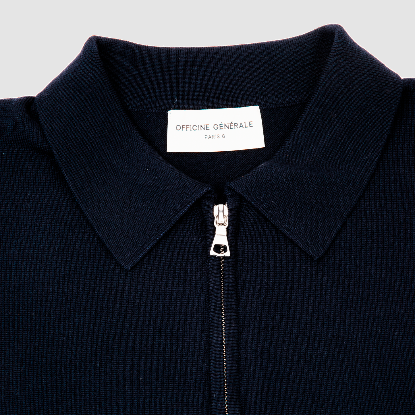 Cotton Viscose Half-Zip Polo