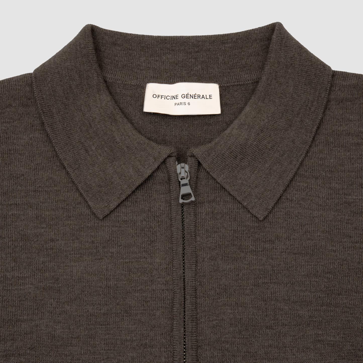 Cotton Viscose Half-Zip Polo
