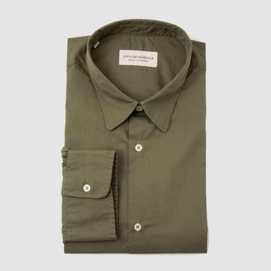 Poplin Soft Collar Sport Shirt