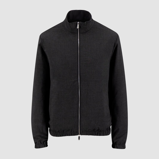 Reversible Nylon Wool Bomber