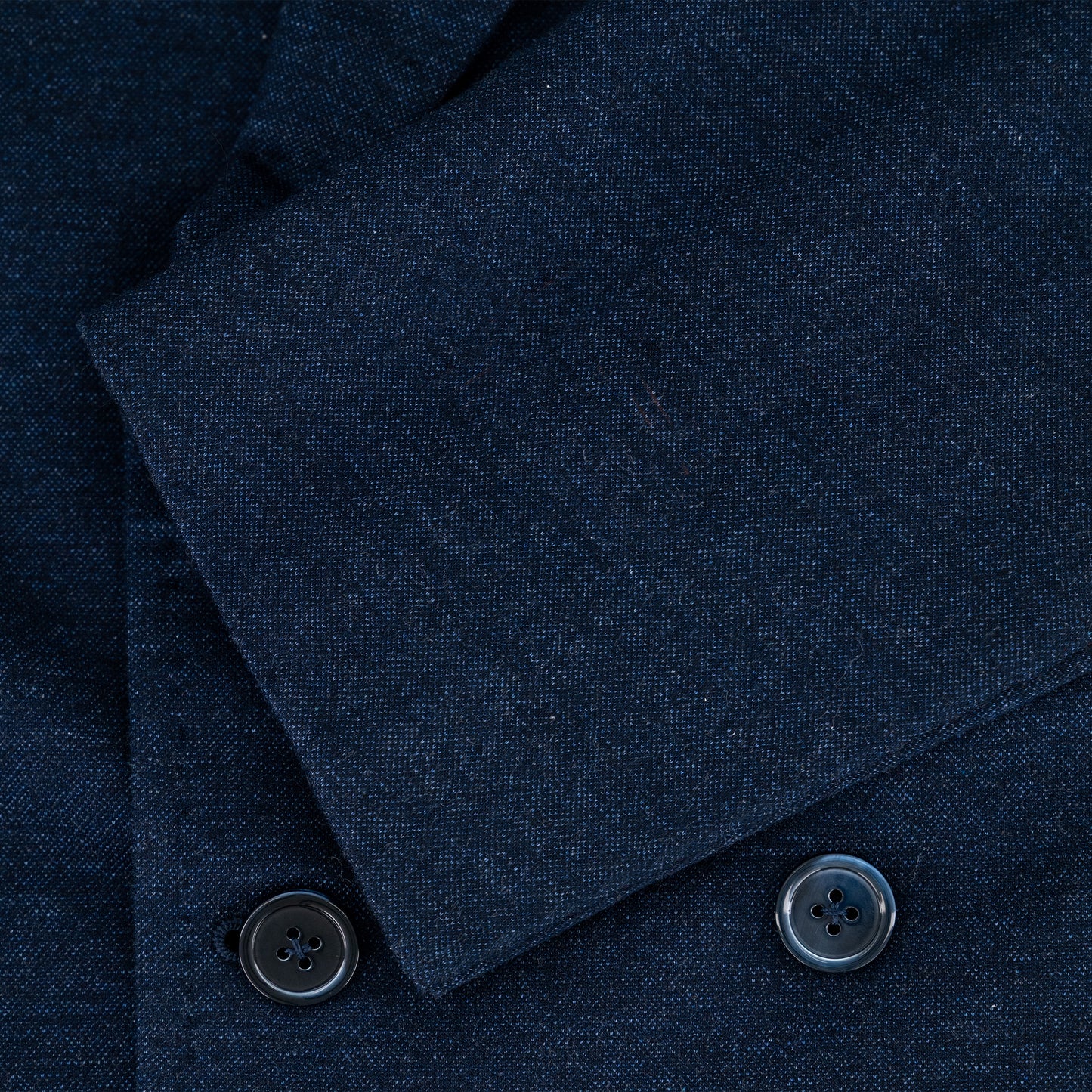 Solid Double-Breasted Jacket