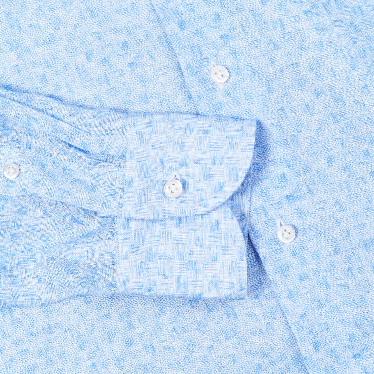 Patterned Linen Sport Shirt