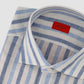 Striped Solid Linen Sport Shirt