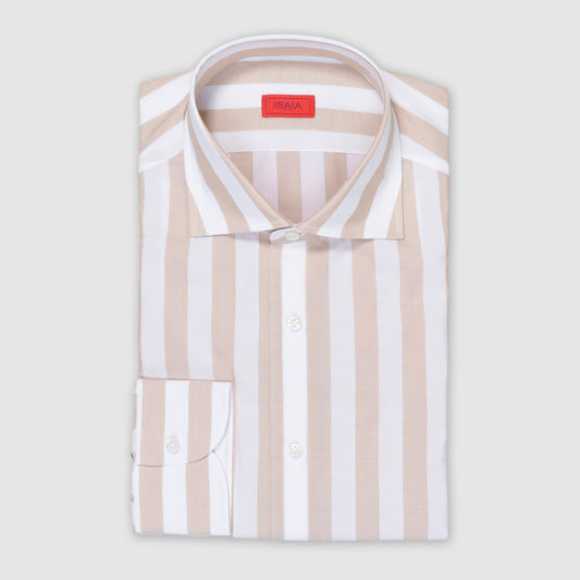 Cotton Stripe Sport Shirt