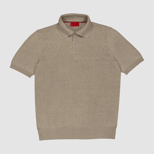 Silk Linen Polo Shirt