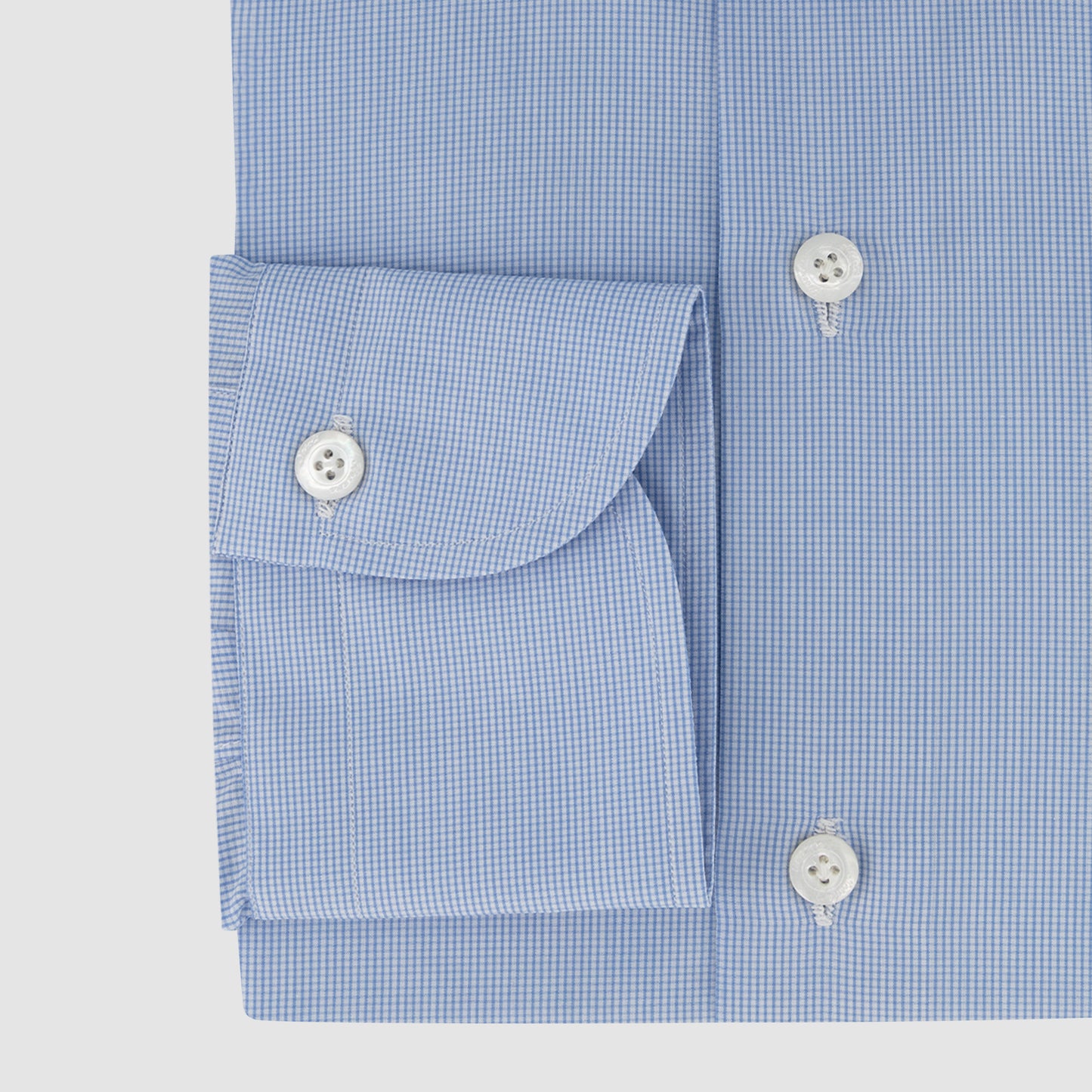 Micro Check Poplin Dress Shirt