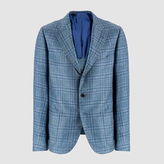 Overcheck Single-Breasted Jacket