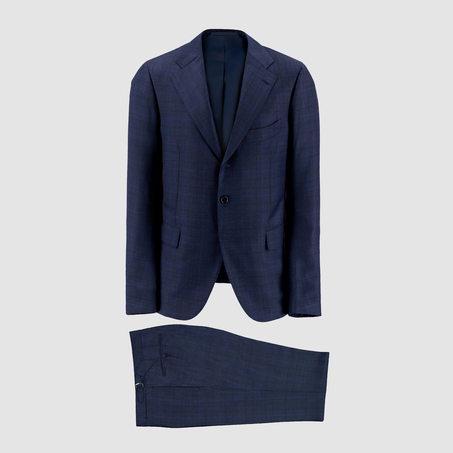 Overcheck Single-Breasted Suit