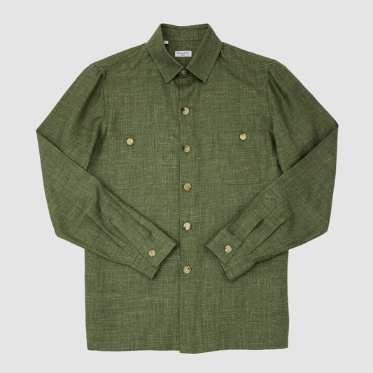 Cashmere Silk Linen Overshirt