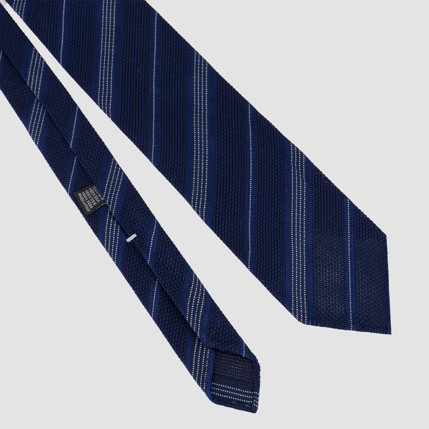 Unlined Striped Garza Tie