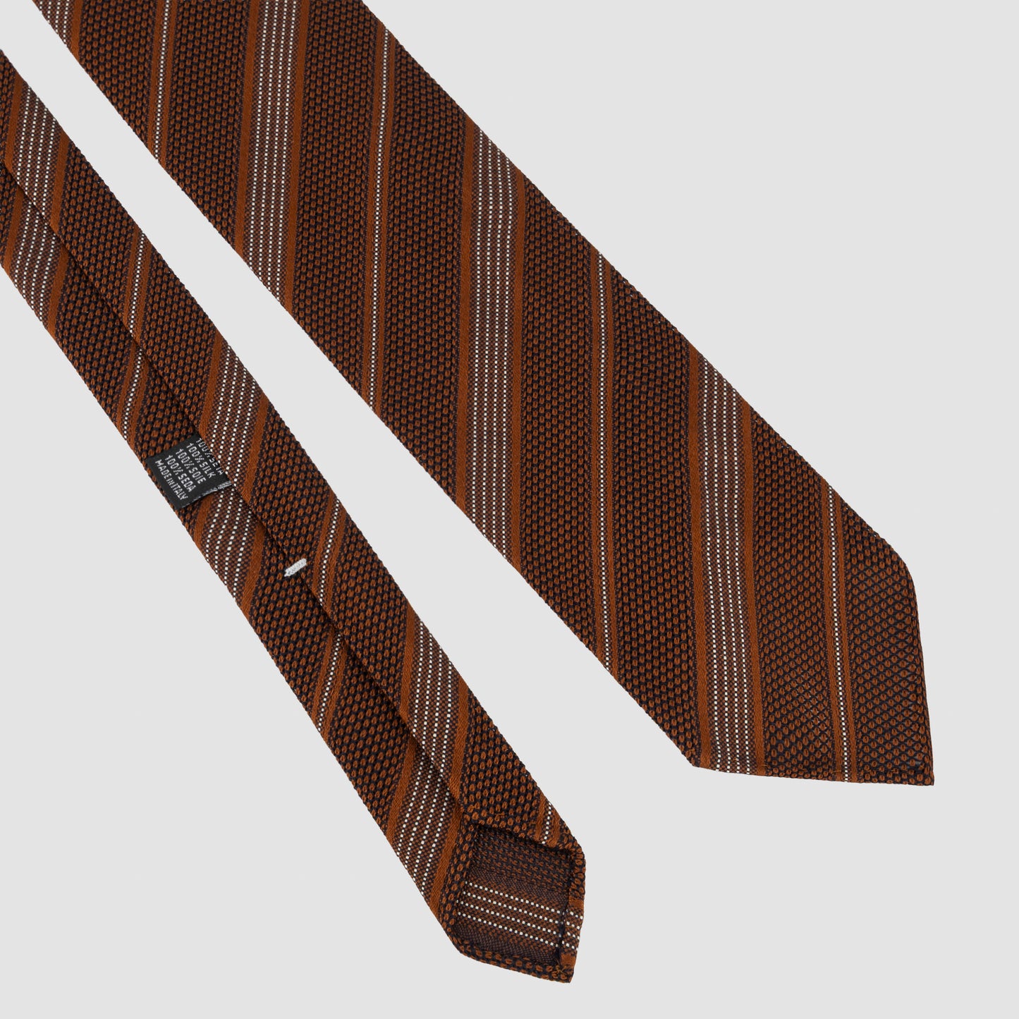 Unlined Striped Garza Tie