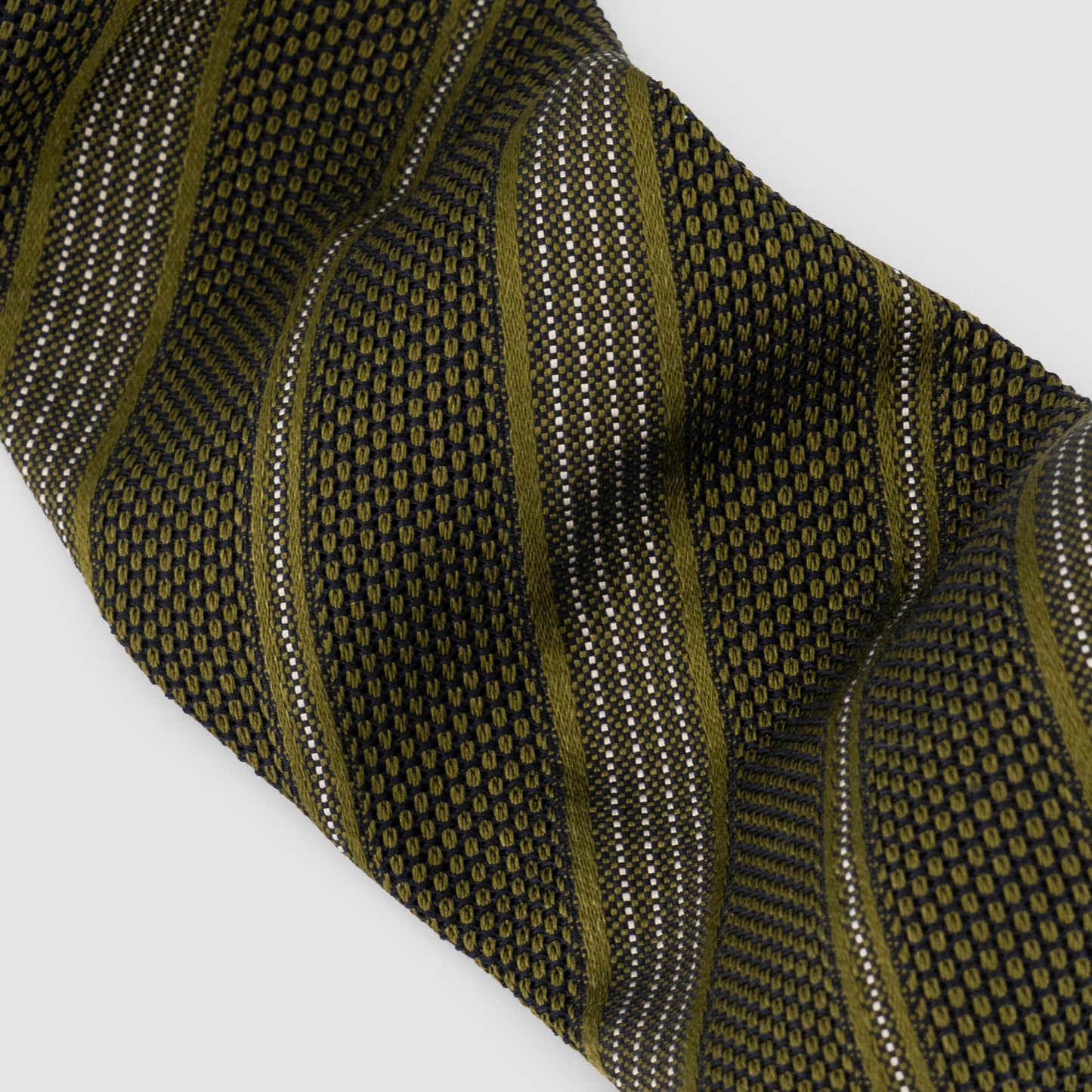 Unlined Striped Garza Tie