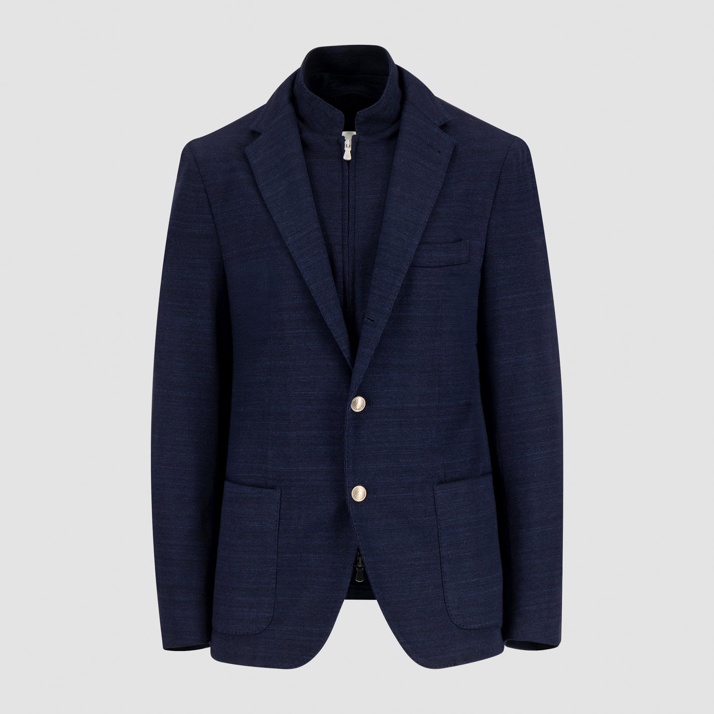 Linen Cotton Sport Jacket Navy