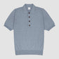Cotton Cashmere Polo Blue Melagne