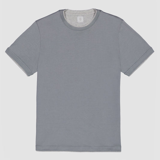 Two-Tone Cotton T-Shirt