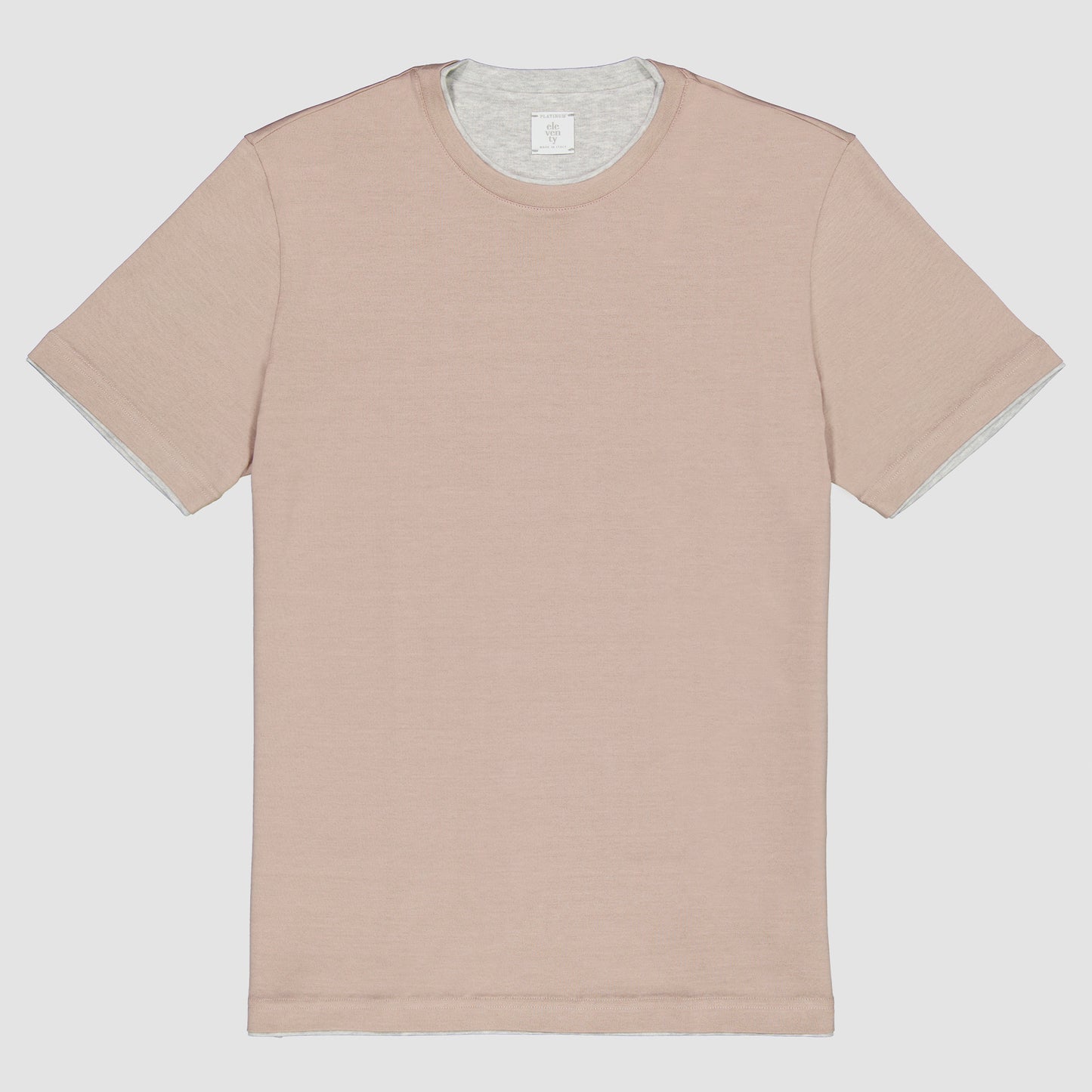 Two-Tone Cotton T-Shirt