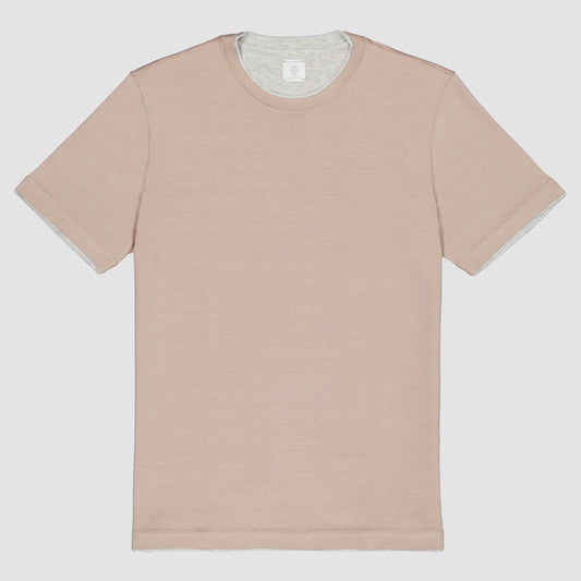 Two-Tone Cotton T-Shirt