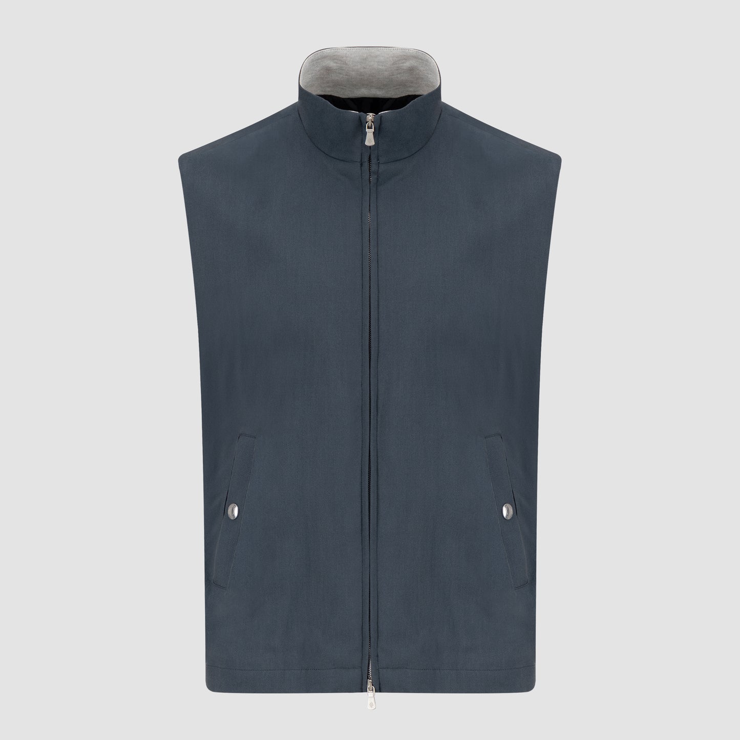 Silk Vest Navy