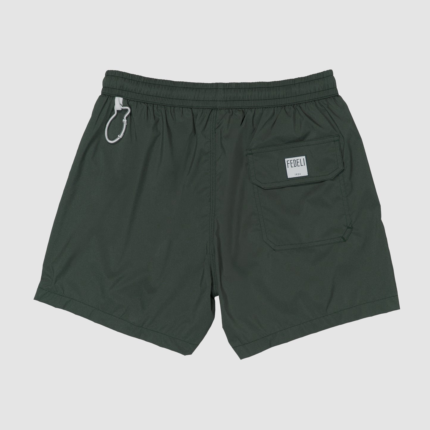 Solid Color Swim Shorts