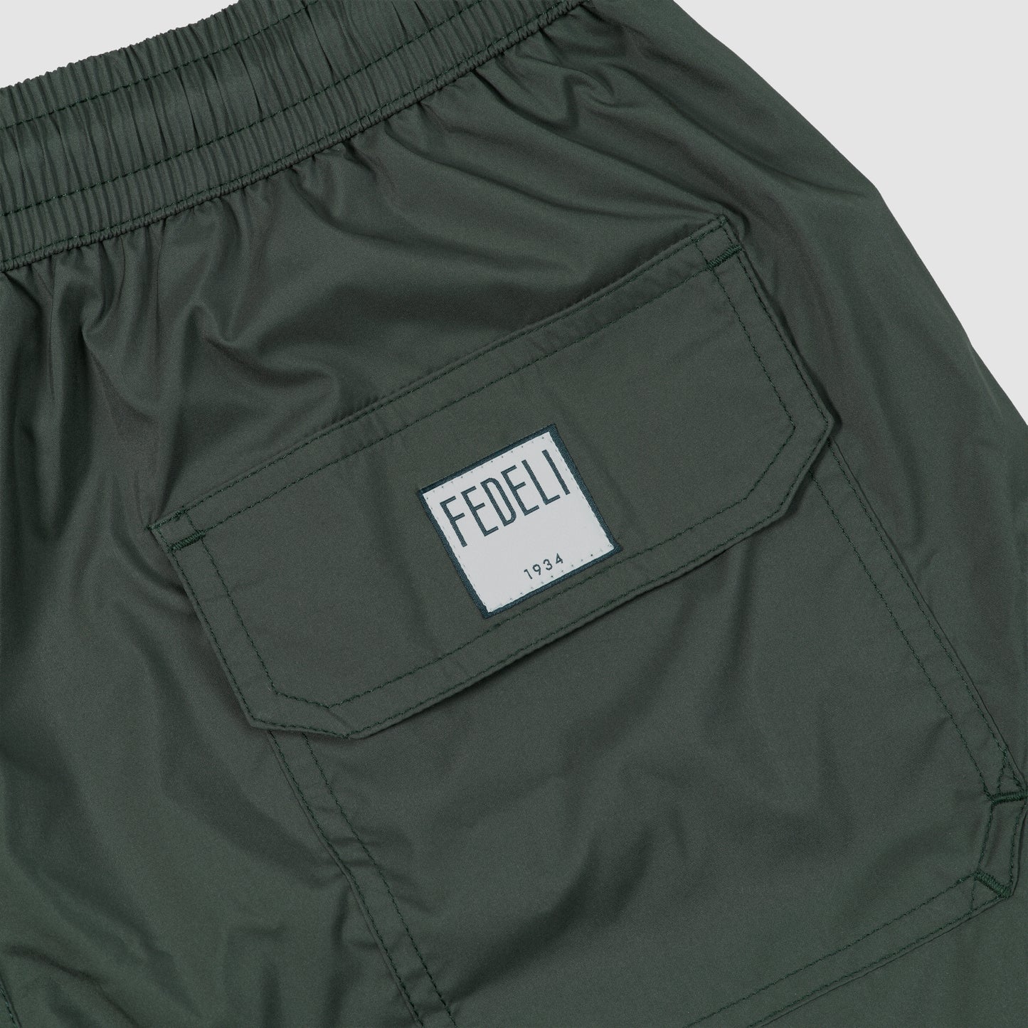 Solid Color Swim Shorts