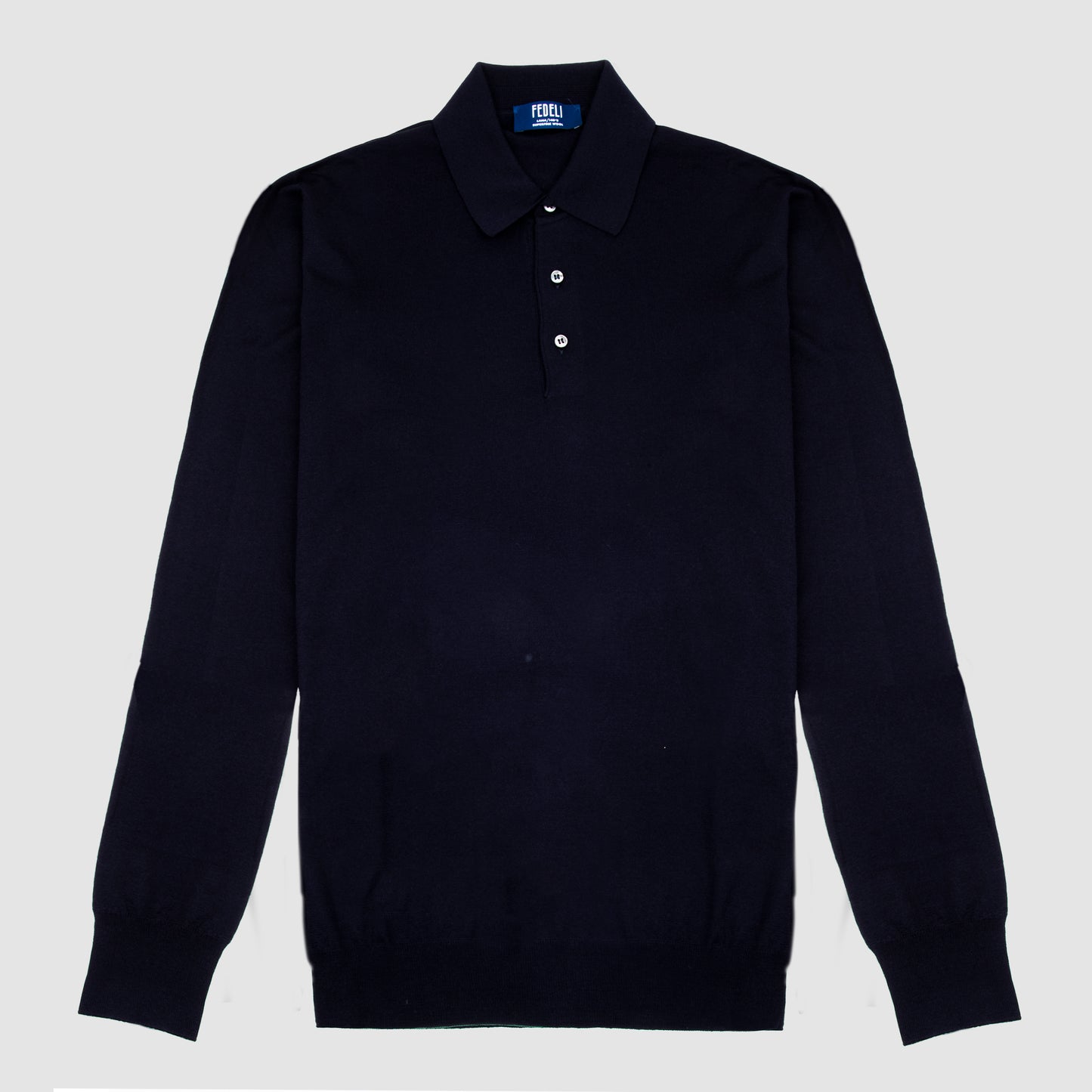 The Sportman Long Sleeve Polo Sweater Navy