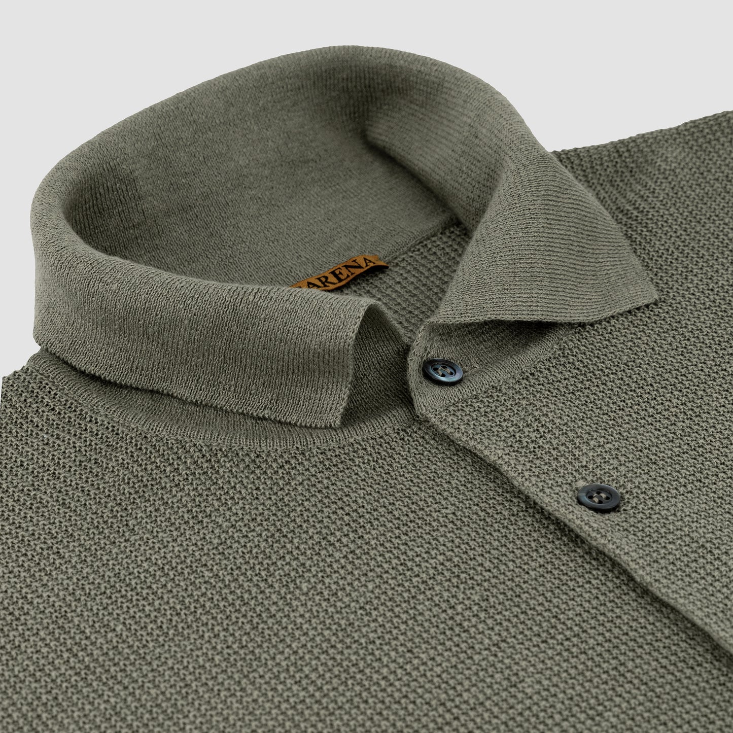 Linen Cotton Knit Polo
