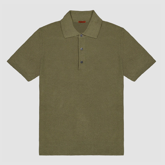 Linen Cotton Knit Polo