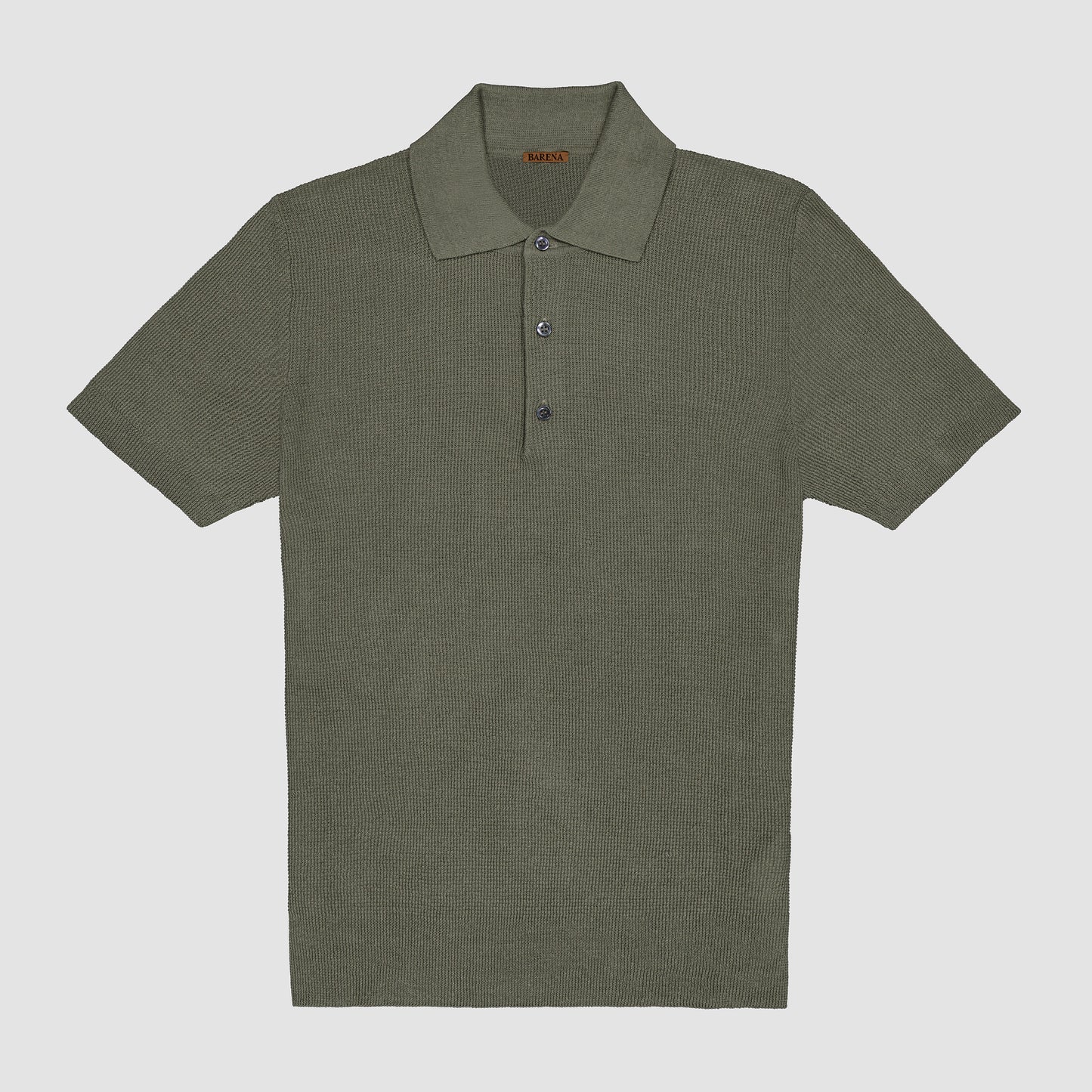 Linen Cotton Knit Polo