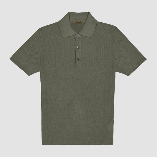 Linen Cotton Knit Polo
