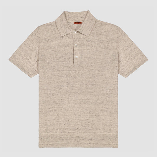 Linen Cotton Knit Polo