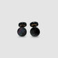 Evening cabochon cufflinks Grey Mother of Pearl