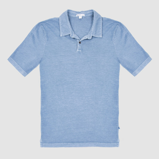 Sueded Jersey Polo - Ocean