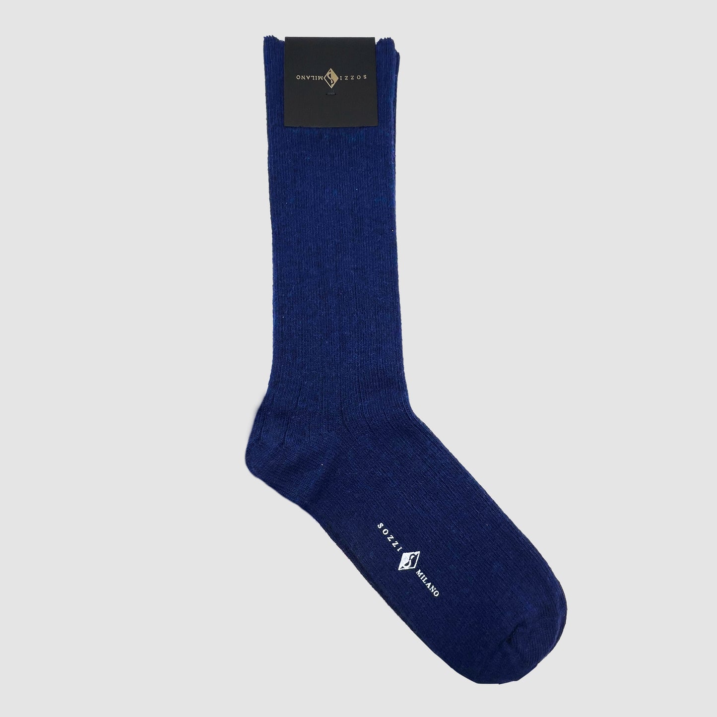 Ribbed SOCKS in cashmere and viscose - Navy