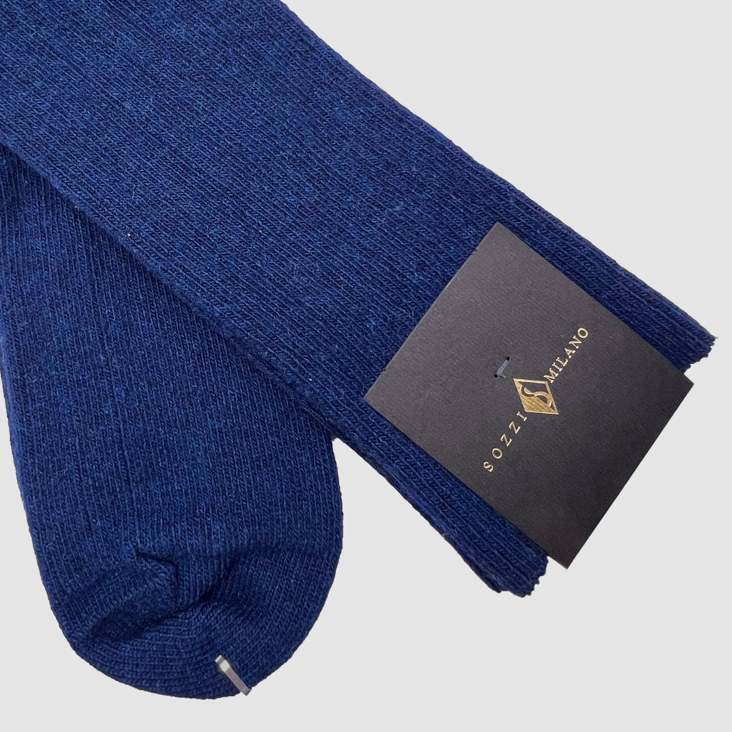 Ribbed SOCKS in cashmere and viscose - Navy