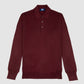 The Sportman Long Sleeve Polo Sweater Burgundy