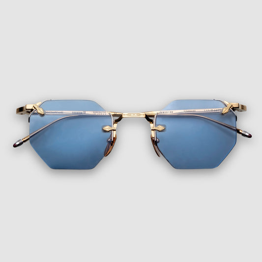 El Dorado, Ciel, Blue Lenses,  Gold Beta Titanium Frames