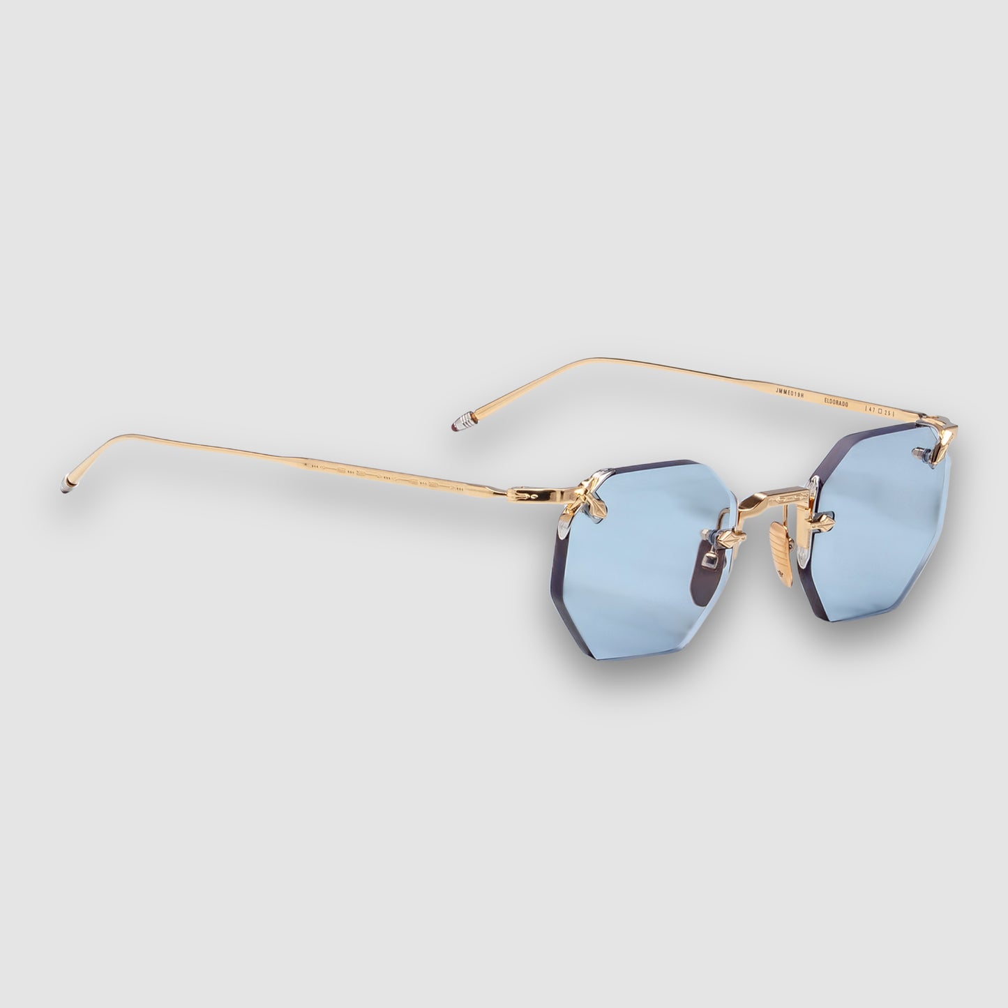 El Dorado, Ciel, Blue Lenses,  Gold Beta Titanium Frames