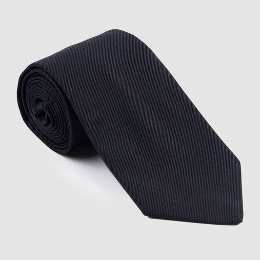 Solid Color Tie Black