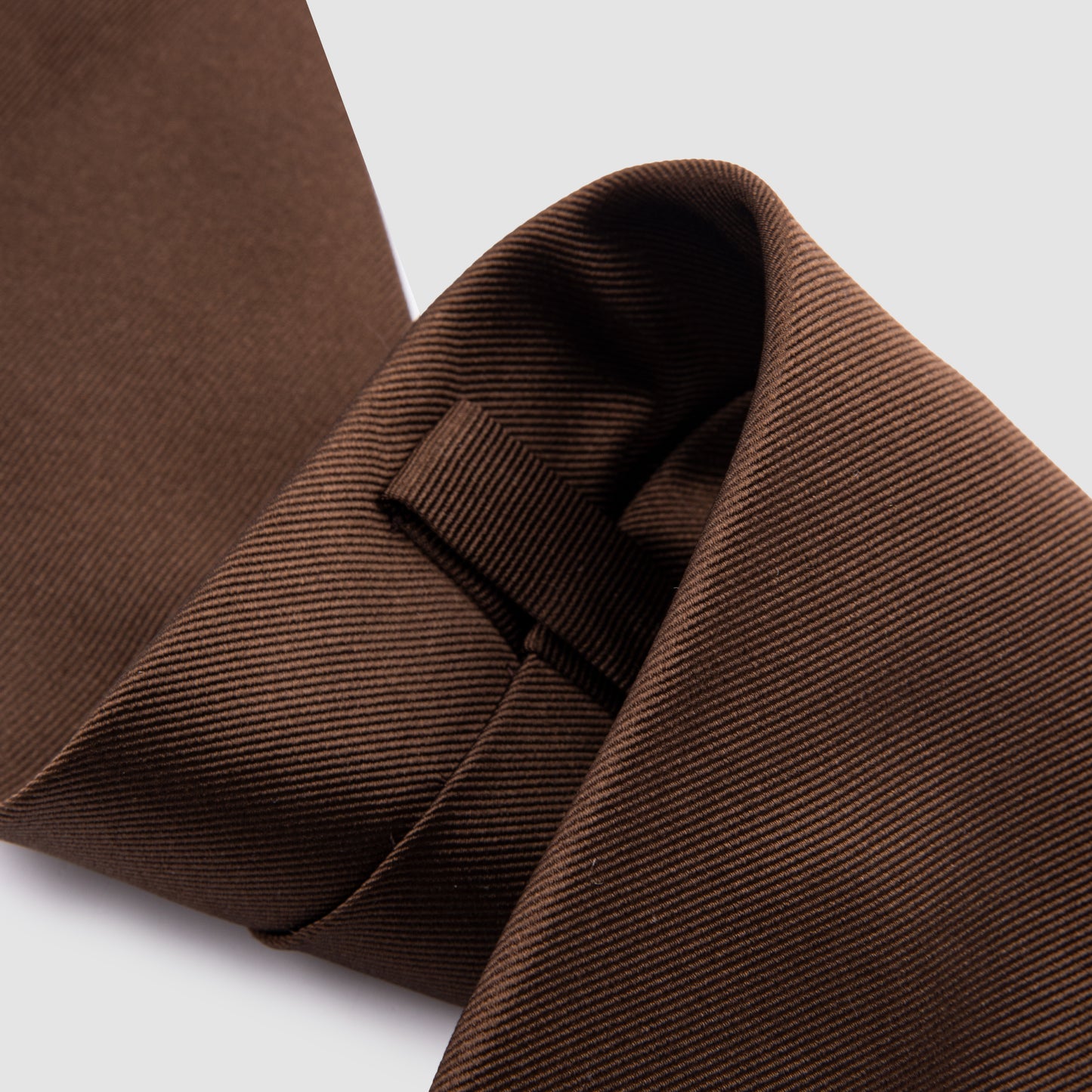 Solid Color Tie Brown