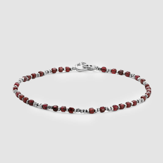 Percep Bracelet Garnet Sterling Silver