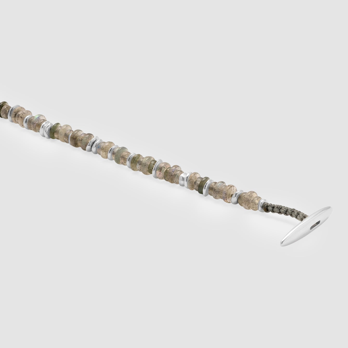 Pillon Necklace Bracelet Three Wrap Labradorite Sterling Silver