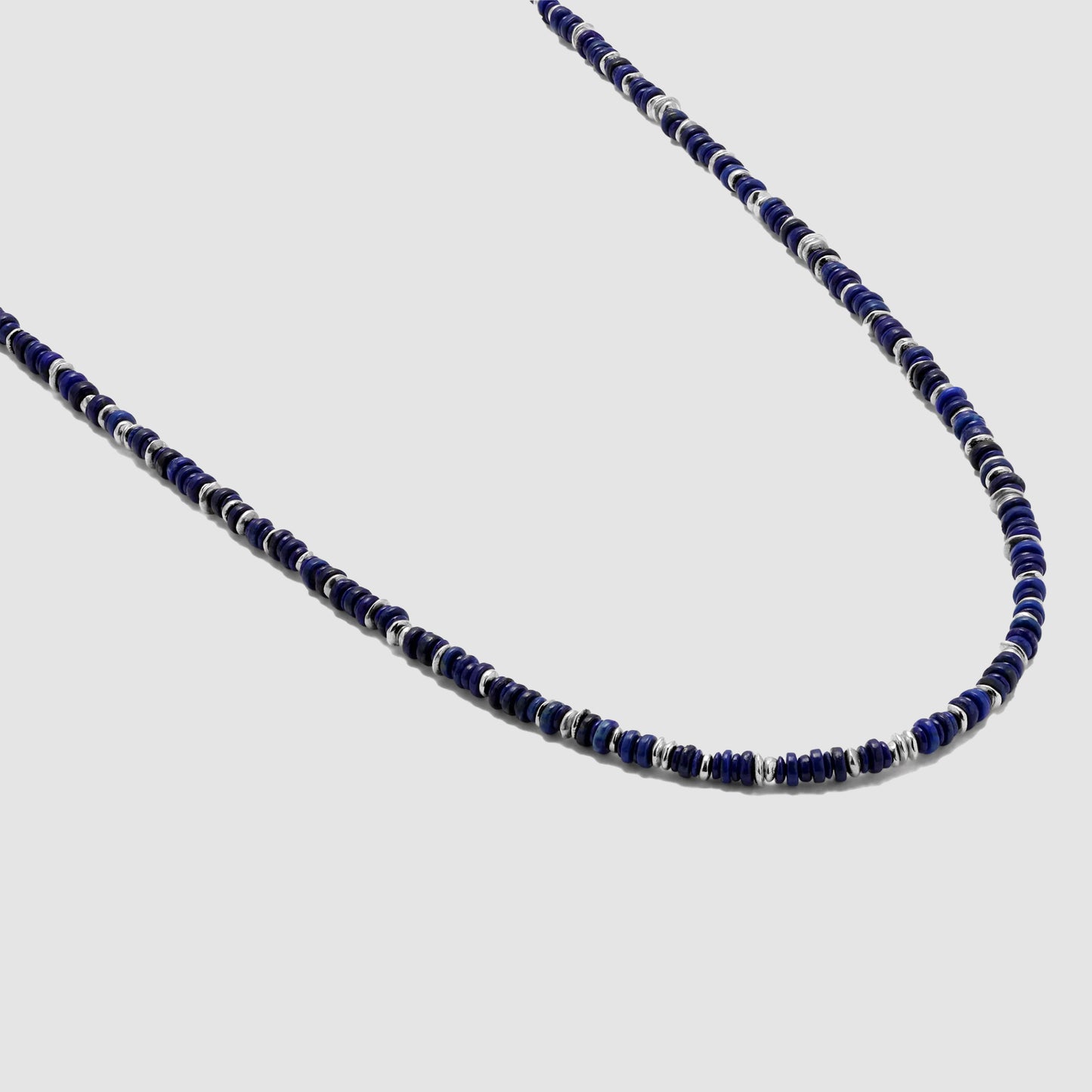 Pillon Necklace/Bracelet Three Wrap Lapis Sterling Silver