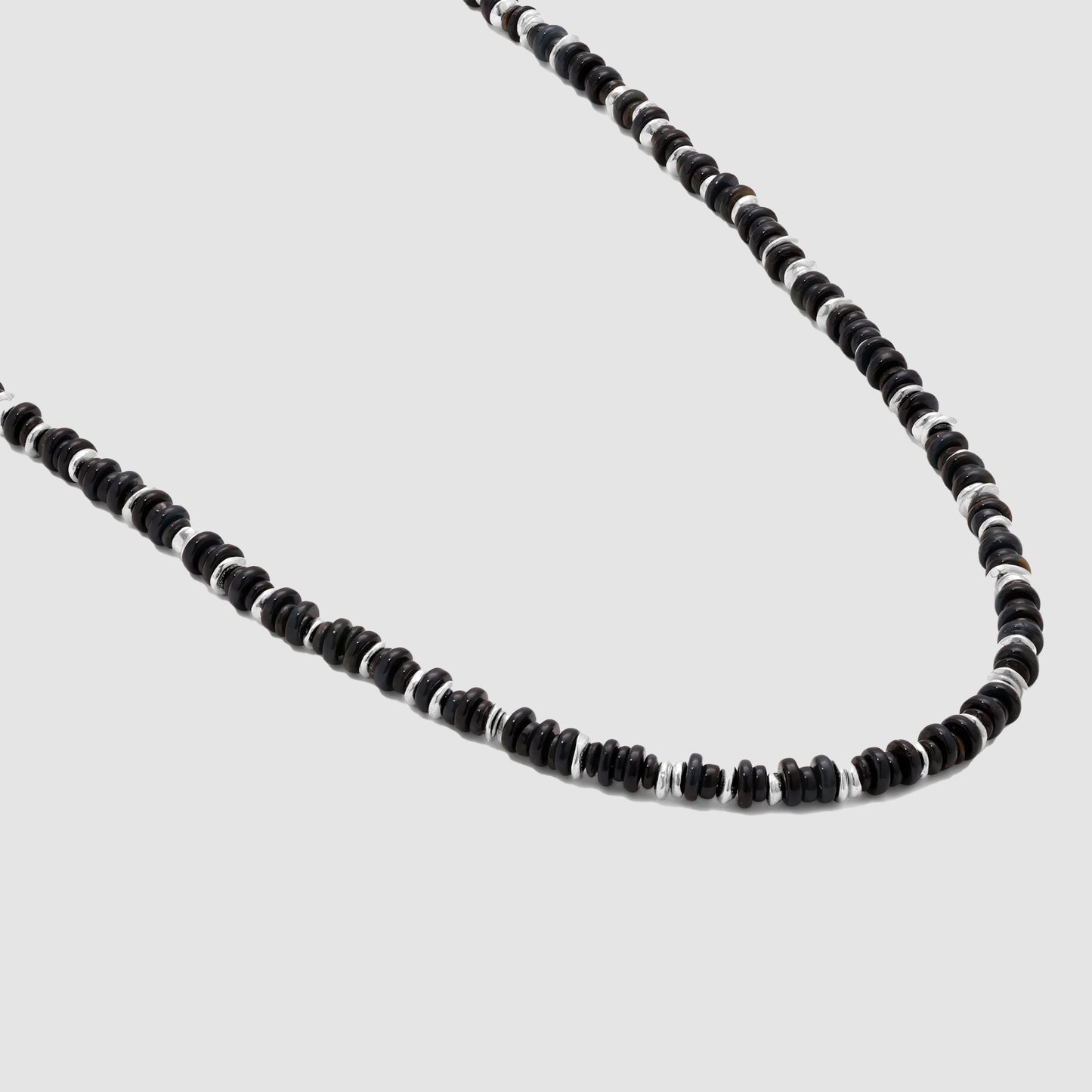 Pillon Necklace/Bracelet Three Wrap Blue Tiger Eye Sterling Silver