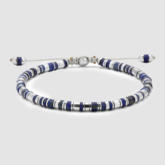 Vexa Bracelet Matte Lapis Sterling Silver
