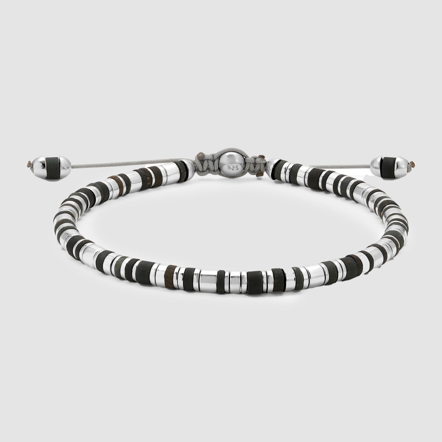 Vexa Bracelet Matte Blue Tiger Eye Sterling Silver