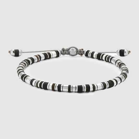 Vexa Bracelet Matte Blue Tiger Eye Sterling Silver