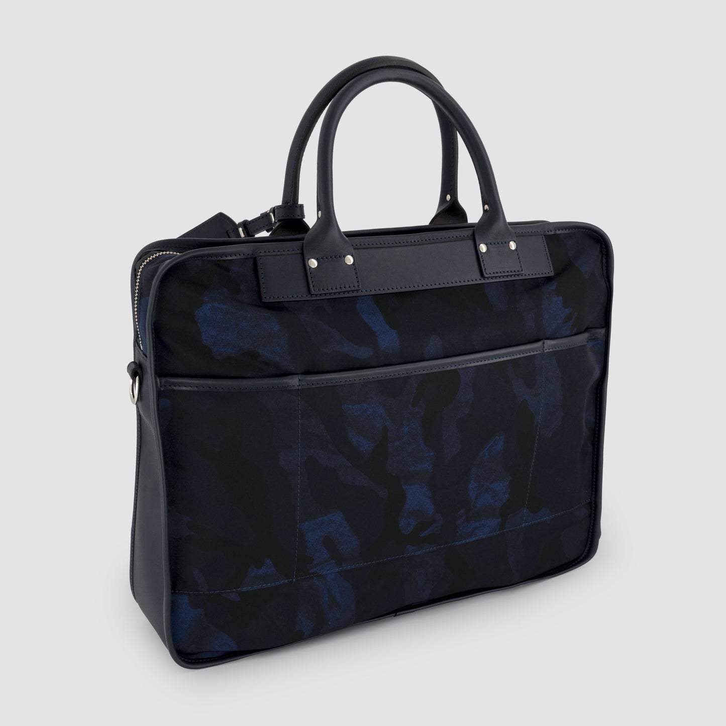 Camaoflauge Nylon Briefcase Leather Trim