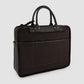 Waxed Canvas Briefcase Leather Trim