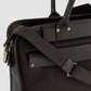 Waxed Canvas Briefcase Leather Trim